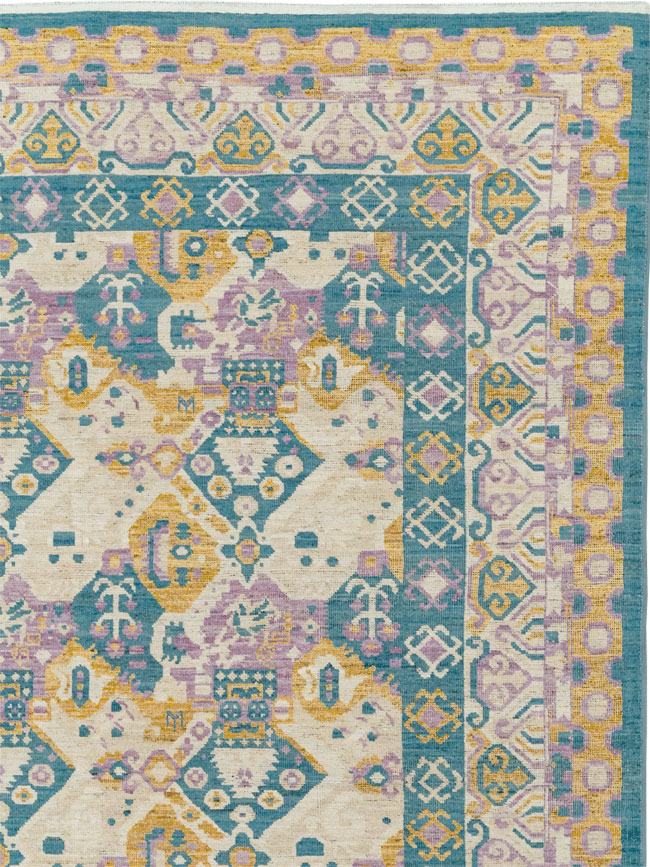 Modern East Turkestan Khotan Room Size Carpet, No.33391 - Galerie Shabab