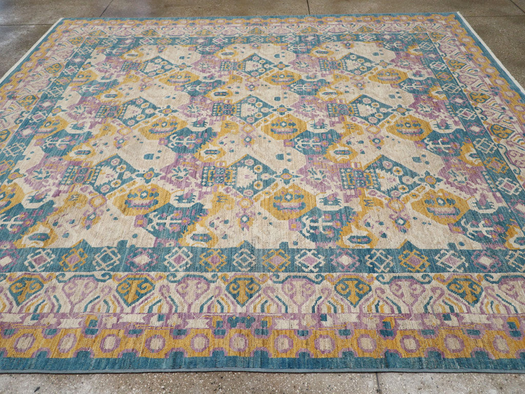 Modern East Turkestan Khotan Room Size Carpet, No.33391 - Galerie Shabab