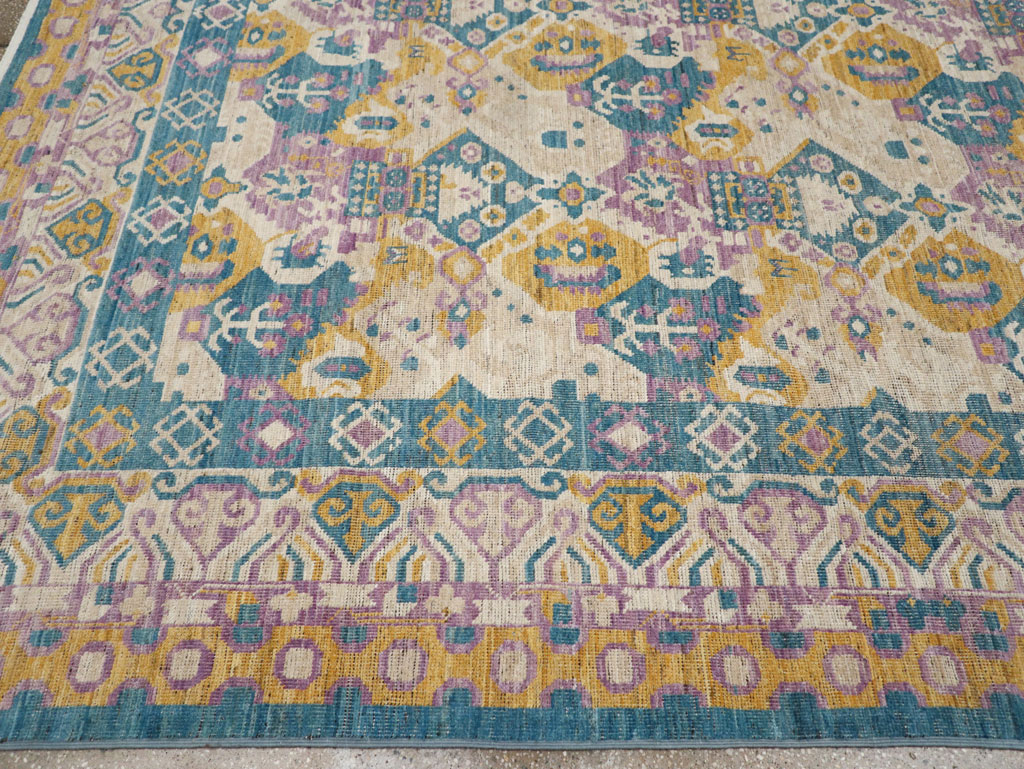 Modern East Turkestan Khotan Room Size Carpet, No.33391 - Galerie Shabab