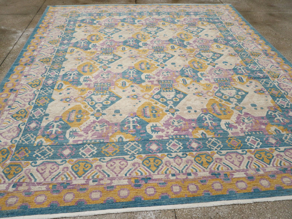 Modern East Turkestan Khotan Room Size Carpet, No.33391 - Galerie Shabab