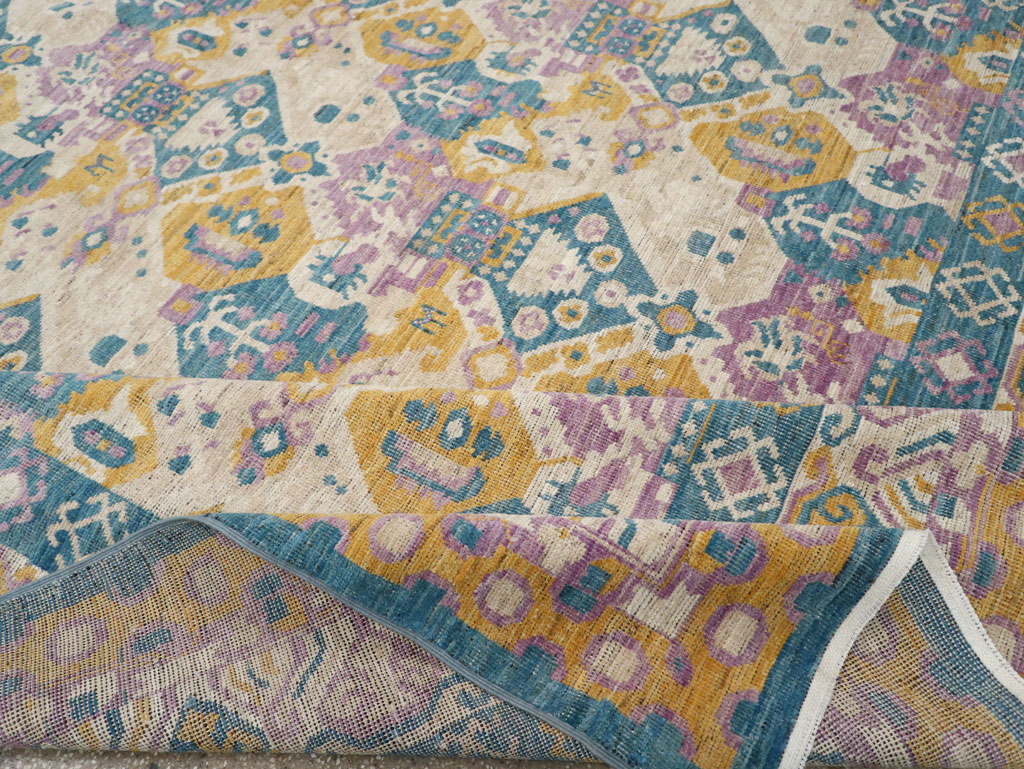 Modern East Turkestan Khotan Room Size Carpet, No.33391 - Galerie Shabab