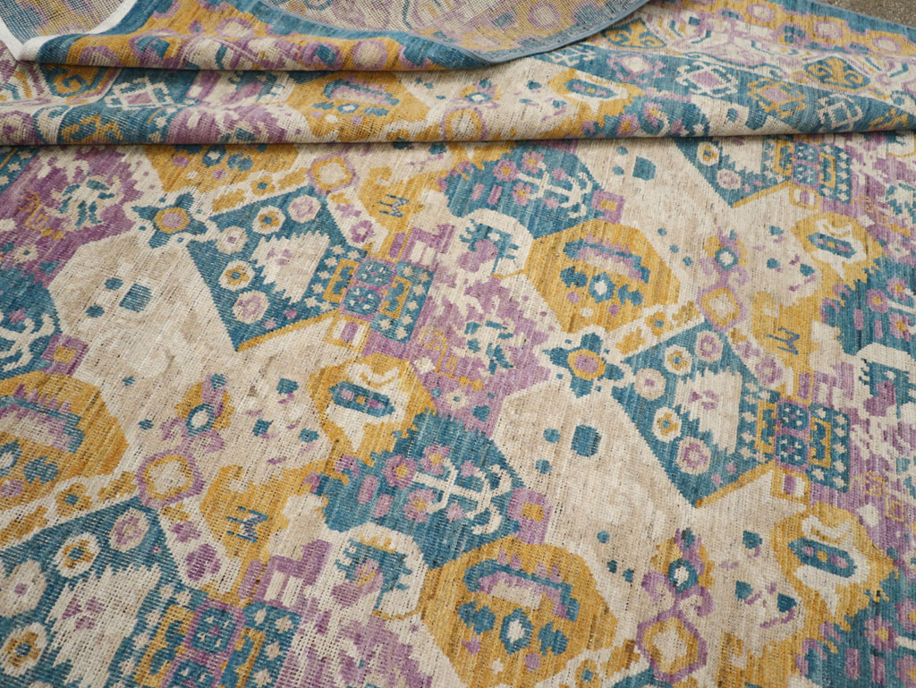 Modern East Turkestan Khotan Room Size Carpet, No.33391 - Galerie Shabab