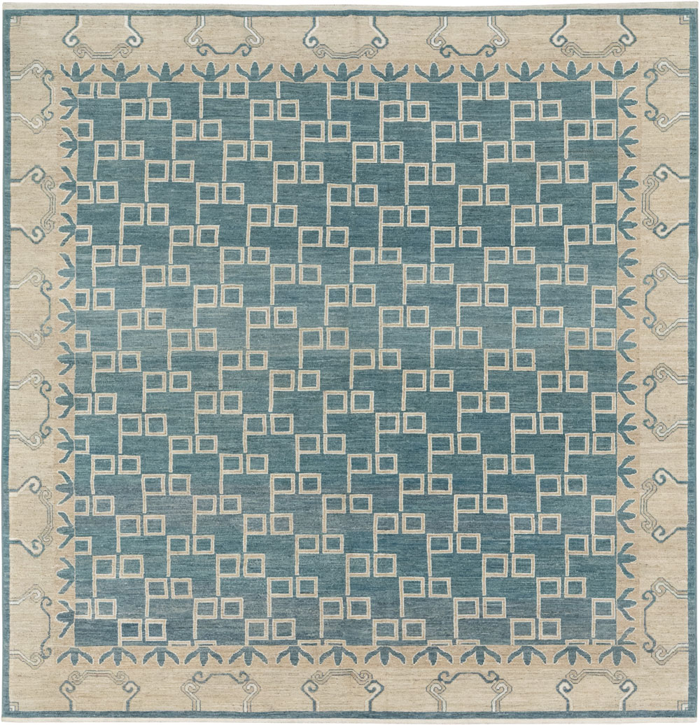 Modern East Turkestan Khotan Square Room Size Carpet, No.33393 - Galerie Shabab