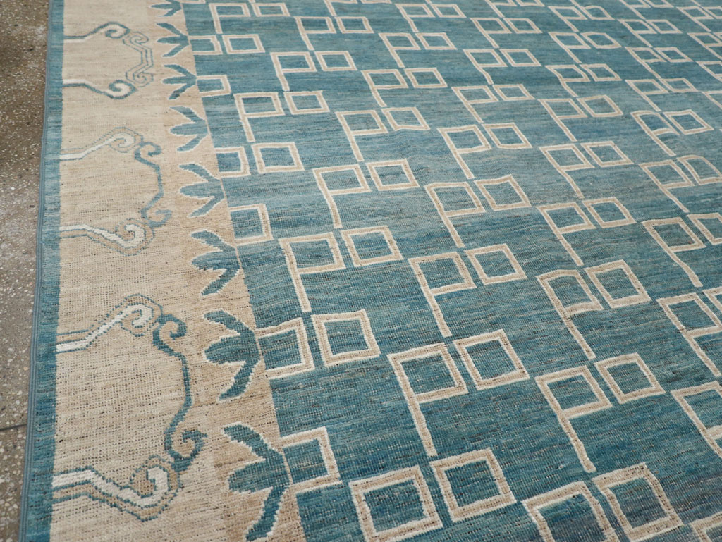 Modern East Turkestan Khotan Square Room Size Carpet, No.33393 - Galerie Shabab