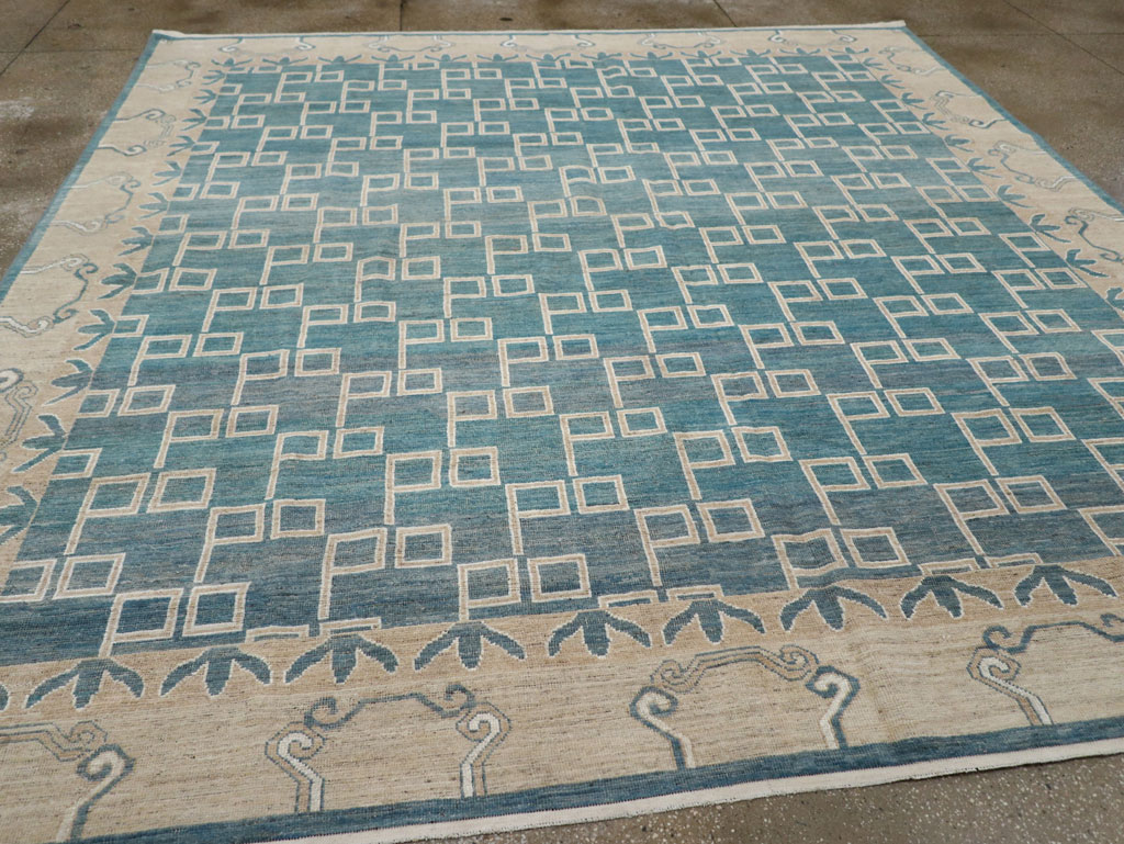 Modern East Turkestan Khotan Square Room Size Carpet, No.33393 - Galerie Shabab