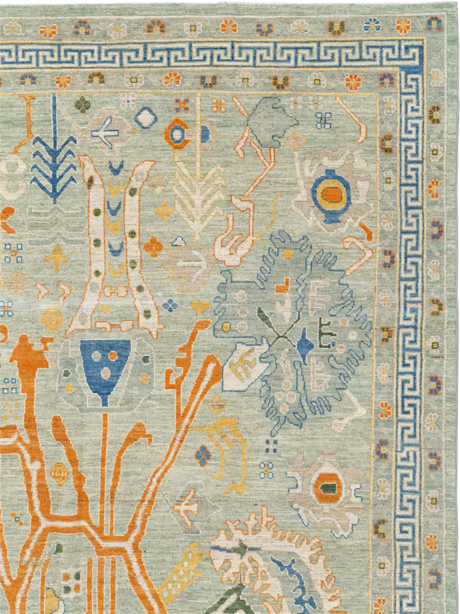 Modern East Turkestan Khotan Room Size Carpet, No.33394 - Galerie Shabab