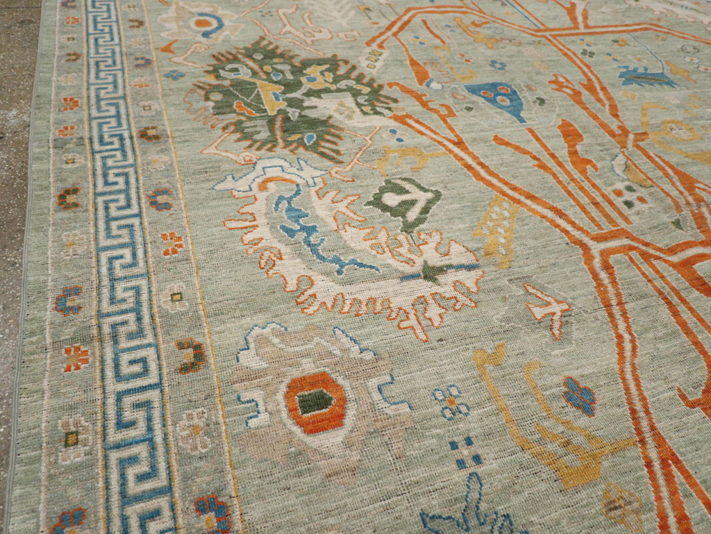 Modern East Turkestan Khotan Room Size Carpet, No.33394 - Galerie Shabab