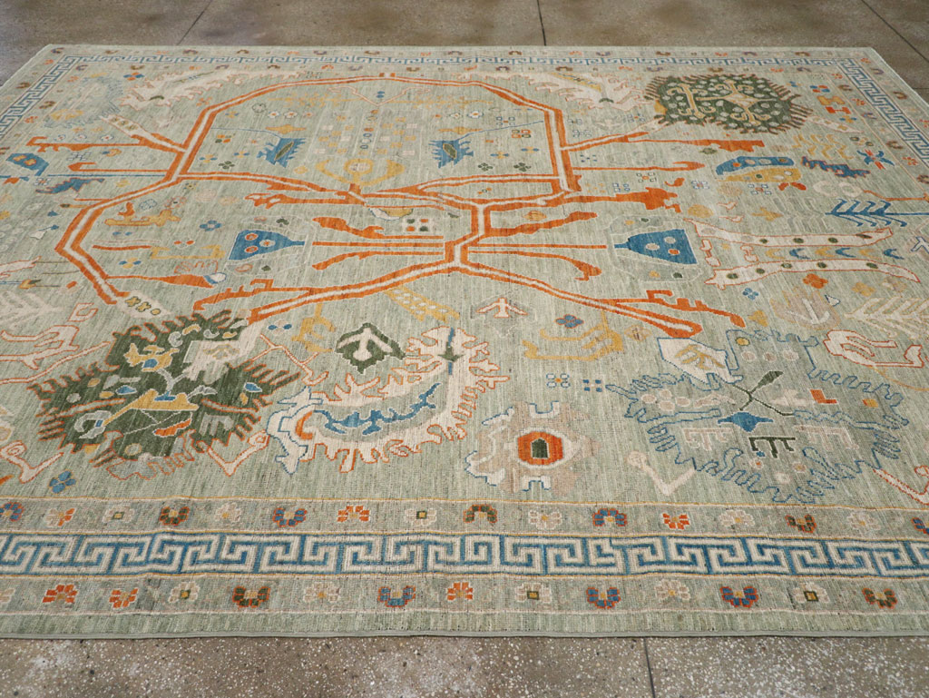 Modern East Turkestan Khotan Room Size Carpet, No.33394 - Galerie Shabab