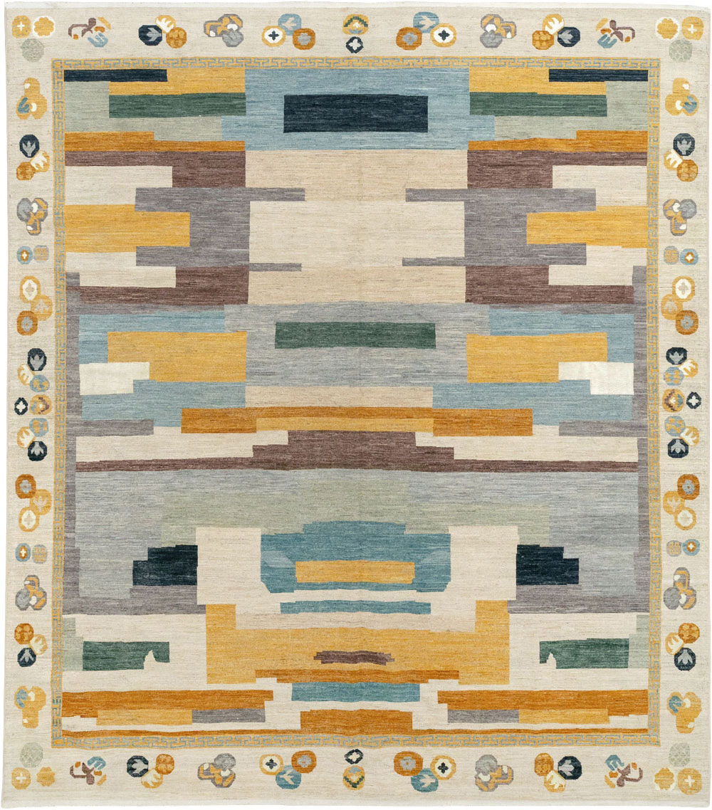 Modern East Turkestan Khotan Large Room Size Carpet, No.33395 - Galerie Shabab