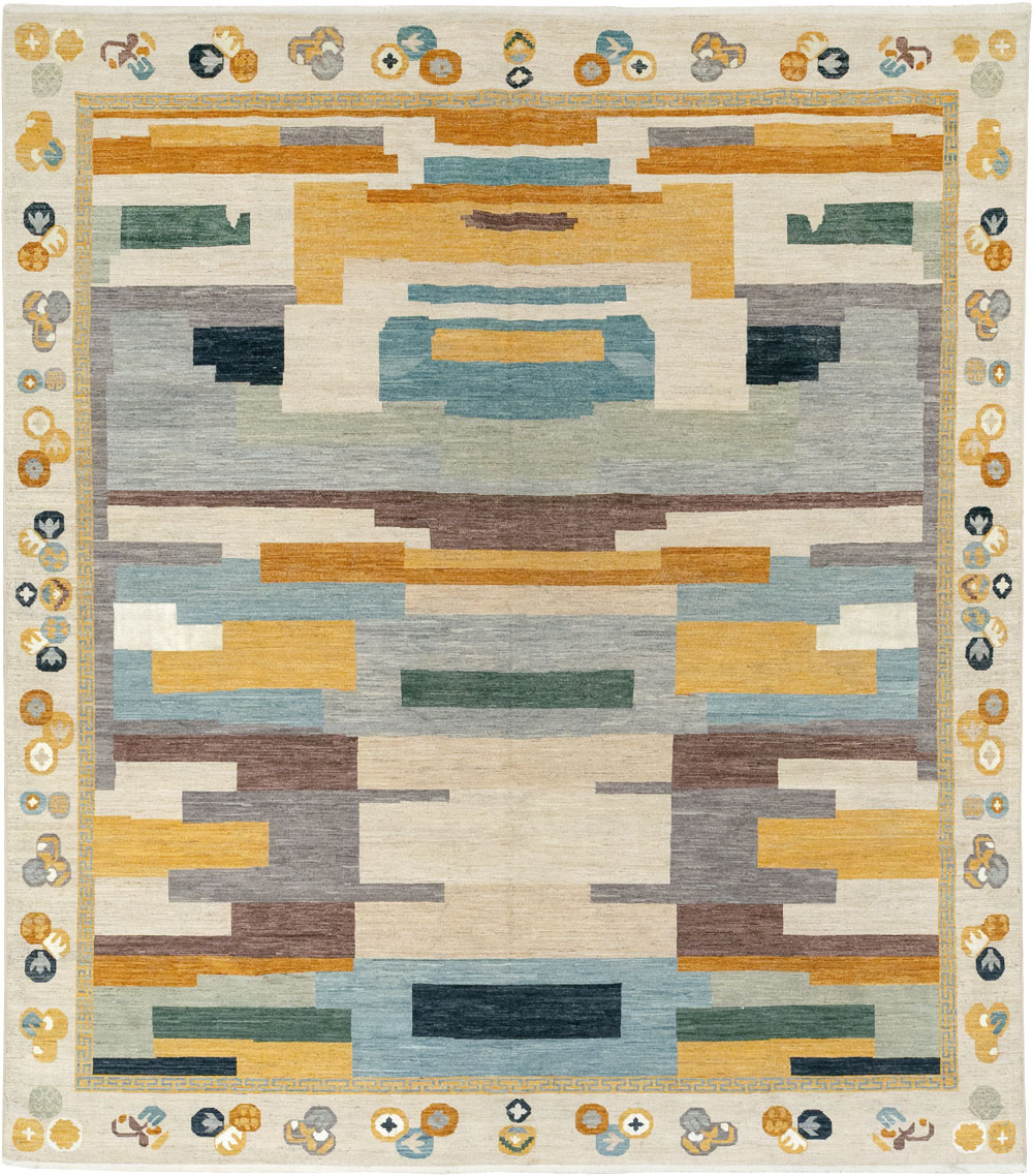 Modern East Turkestan Khotan Large Room Size Carpet, No.33395 - Galerie Shabab