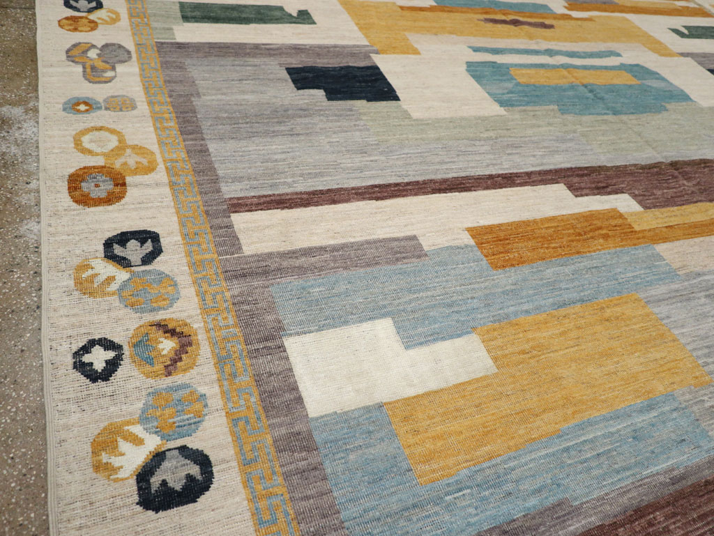 Modern East Turkestan Khotan Large Room Size Carpet, No.33395 - Galerie Shabab