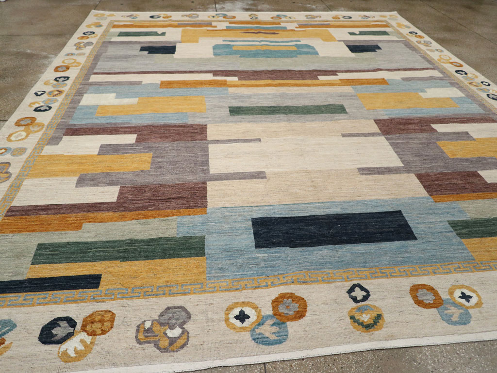 Modern East Turkestan Khotan Large Room Size Carpet, No.33395 - Galerie Shabab