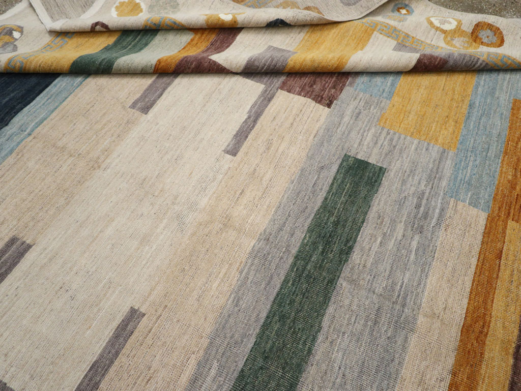 Modern East Turkestan Khotan Large Room Size Carpet, No.33395 - Galerie Shabab