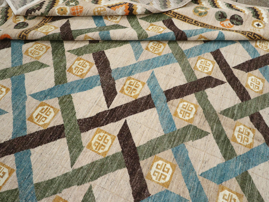 Modern East Turkestan Khotan Room Size Carpet, No.33396 - Galerie Shabab