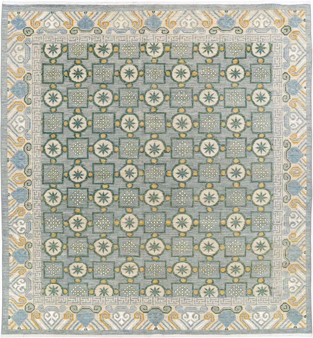Modern East Turkestan Khotan Room Size Carpet, No.33397 - Galerie Shabab