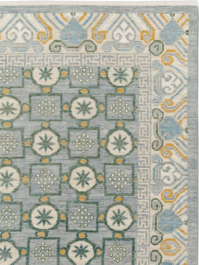 Modern East Turkestan Khotan Room Size Carpet, No.33397 - Galerie Shabab