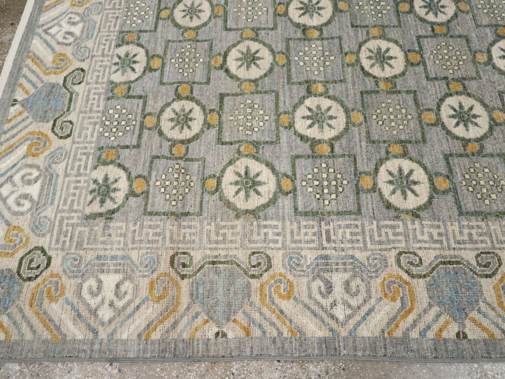 Modern East Turkestan Khotan Room Size Carpet, No.33397 - Galerie Shabab