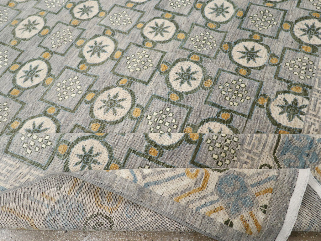 Modern East Turkestan Khotan Room Size Carpet, No.33397 - Galerie Shabab