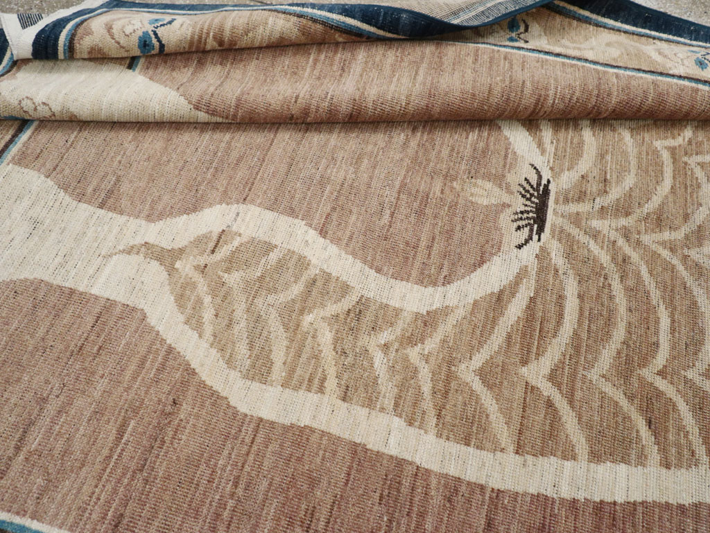 Modern East Turkestan Khotan Pictorial Accent Rug, No.33398 - Galerie Shabab