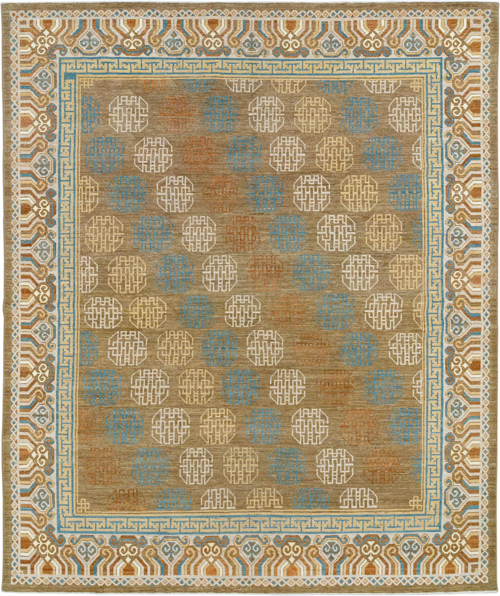 Modern East Turkestan Khotan Room Size Carpet, No.33400 - Galerie Shabab