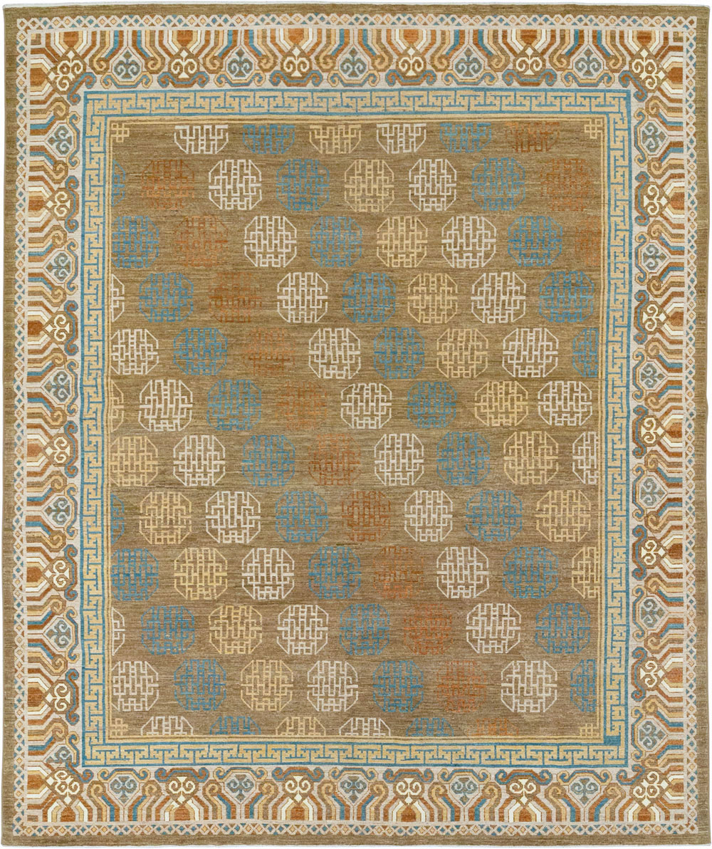 Modern East Turkestan Khotan Room Size Carpet, No.33400 - Galerie Shabab