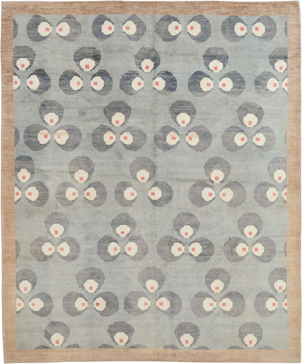 Modern East Turkestan Art Deco Room Size Carpet, No.33401 - Galerie Shabab