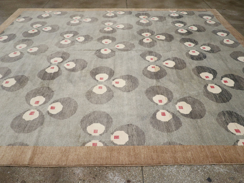 Modern East Turkestan Art Deco Room Size Carpet, No.33401 - Galerie Shabab