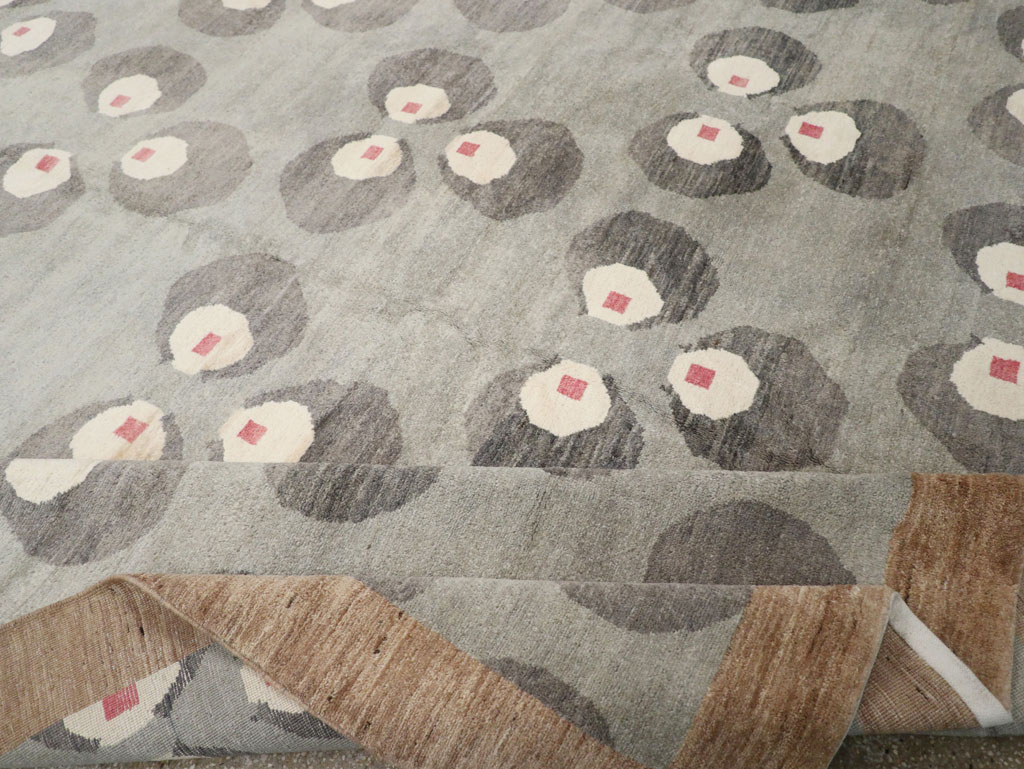 Modern East Turkestan Art Deco Room Size Carpet, No.33401 - Galerie Shabab