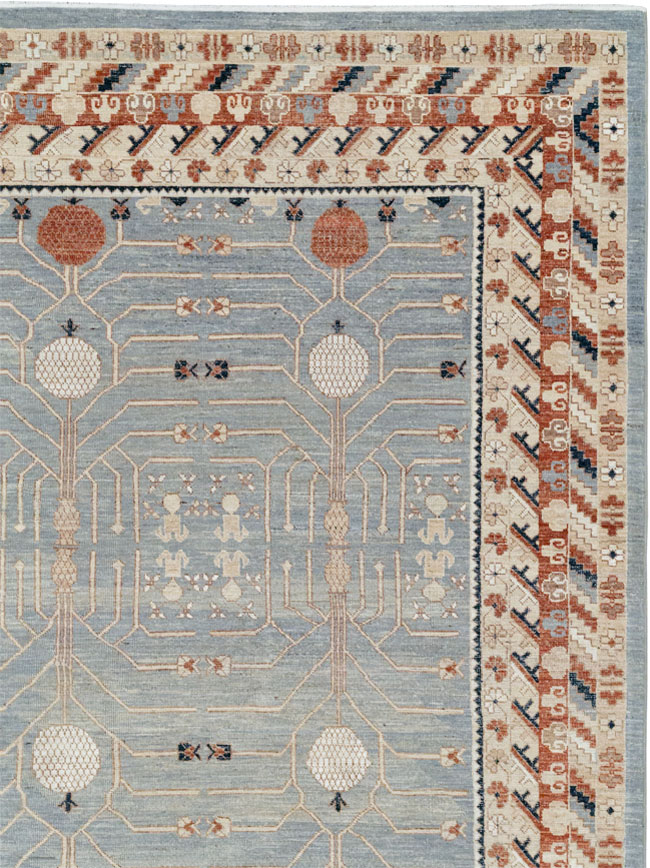 Modern East Turkestan Khotan Large Room Size Carpet, No.33402 - Galerie Shabab