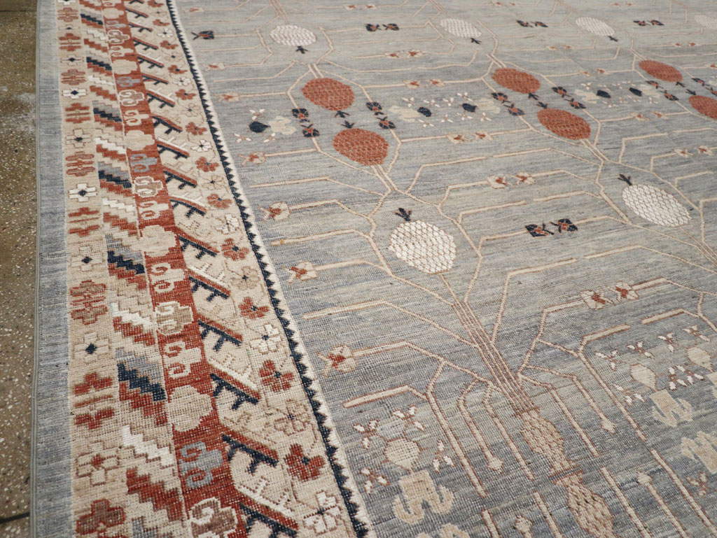 Modern East Turkestan Khotan Large Room Size Carpet, No.33402 - Galerie Shabab