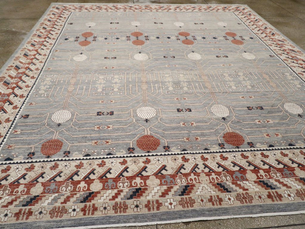 Modern East Turkestan Khotan Large Room Size Carpet, No.33402 - Galerie Shabab