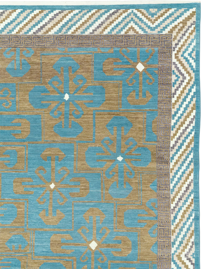 Modern East Turkestan Khotan Large Room Size Carpet, No.33403 - Galerie Shabab