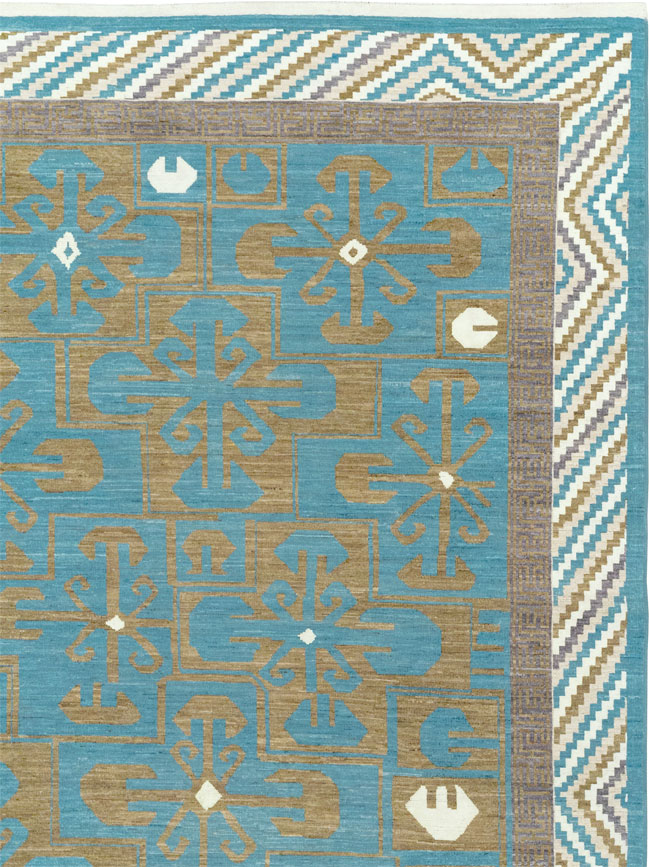 Modern East Turkestan Khotan Large Room Size Carpet, No.33403 - Galerie Shabab