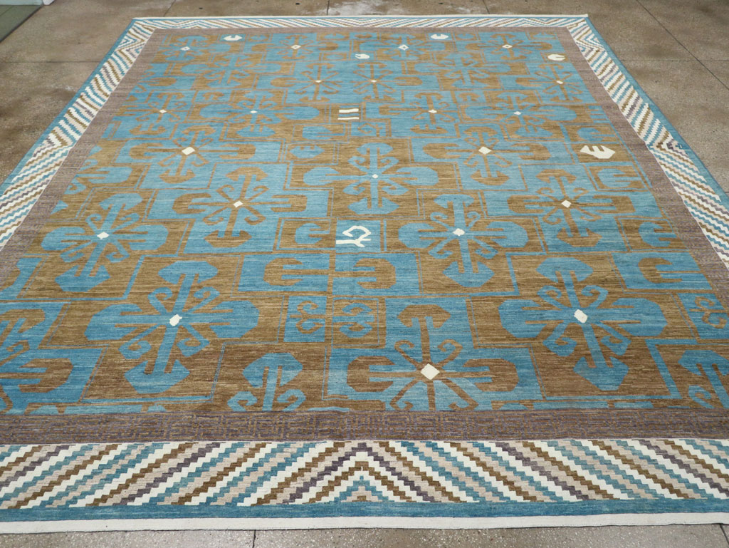 Modern East Turkestan Khotan Large Room Size Carpet, No.33403 - Galerie Shabab