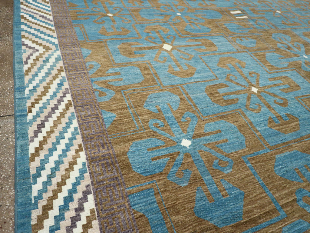 Modern East Turkestan Khotan Large Room Size Carpet, No.33403 - Galerie Shabab