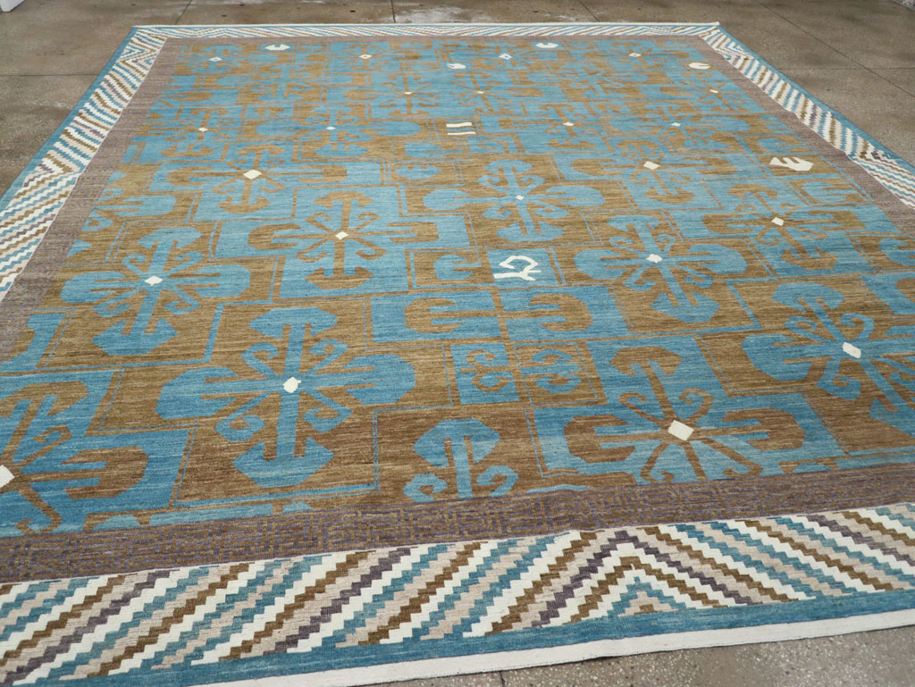 Modern East Turkestan Khotan Large Room Size Carpet, No.33403 - Galerie Shabab