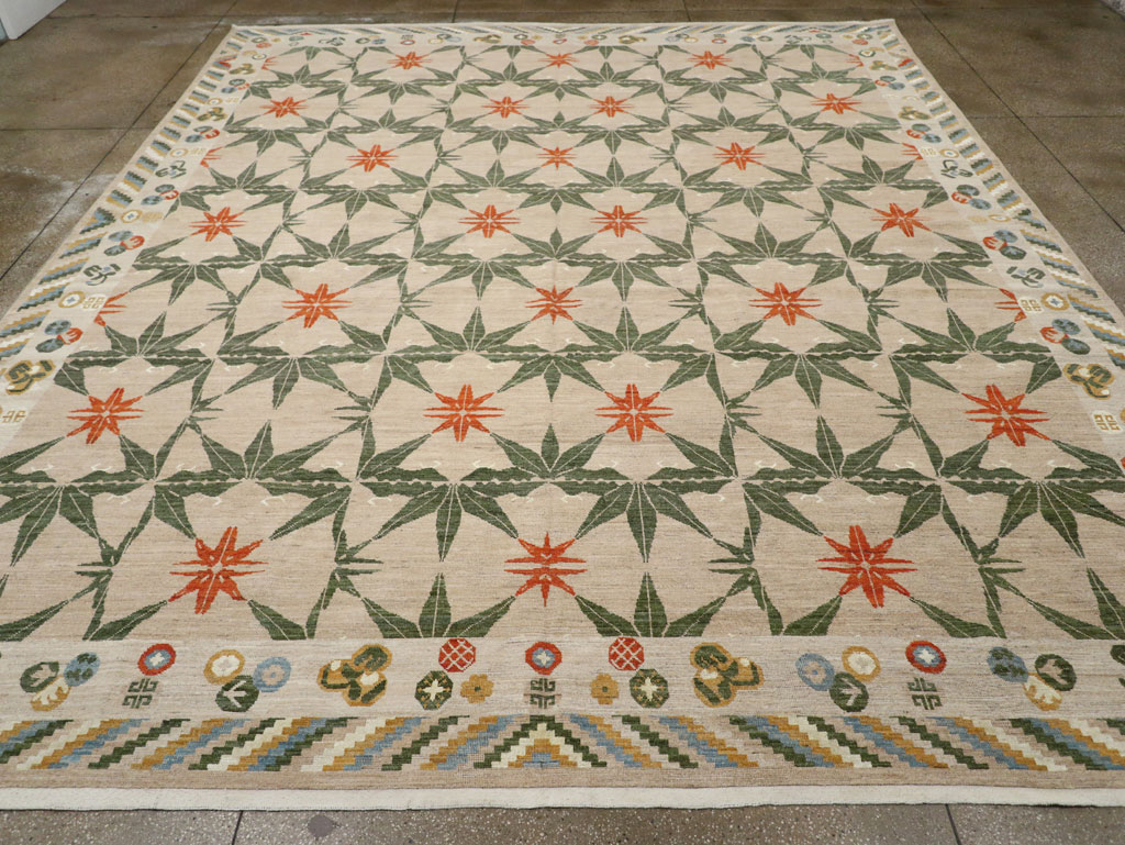 Modern East Turkestan Khotan Large Room Size Carpet, No.33404 - Galerie Shabab