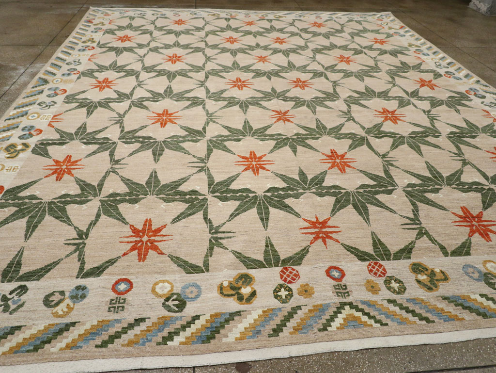 Modern East Turkestan Khotan Large Room Size Carpet, No.33404 - Galerie Shabab