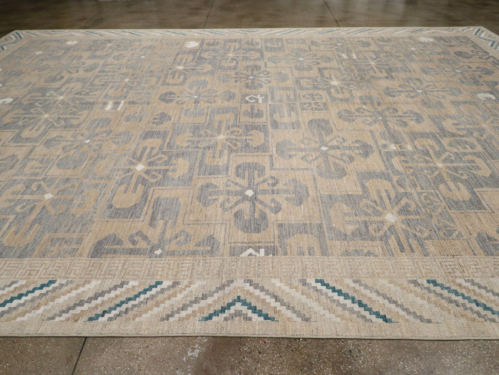 Modern East Turkestan Khotan Oversize Carpet, No.33405 - Galerie Shabab