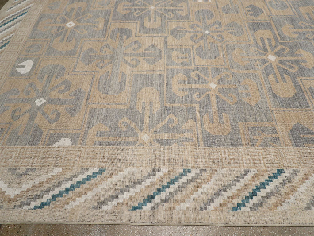 Modern East Turkestan Khotan Oversize Carpet, No.33405 - Galerie Shabab