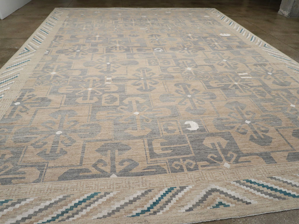 Modern East Turkestan Khotan Oversize Carpet, No.33405 - Galerie Shabab