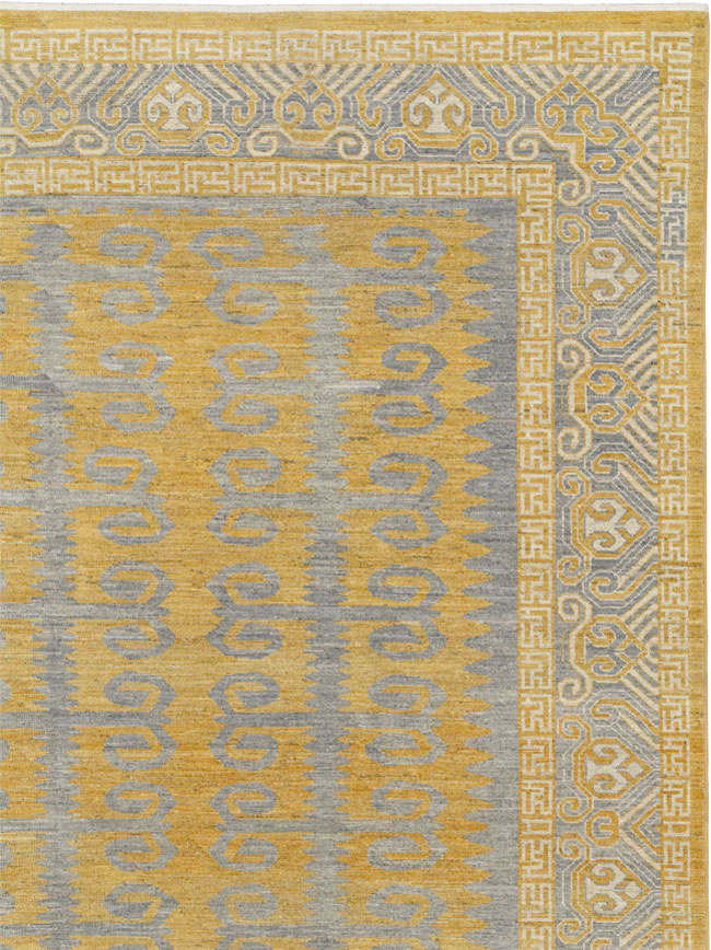 Modern East Turkestan Khotan Room Size Carpet, No.33406 - Galerie Shabab