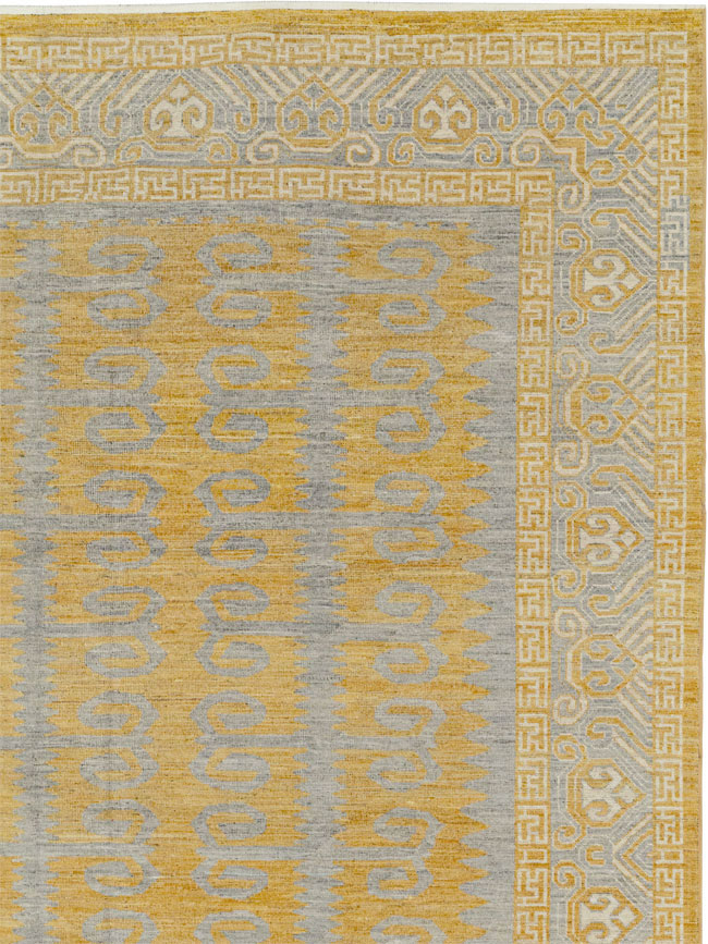 Modern East Turkestan Khotan Room Size Carpet, No.33406 - Galerie Shabab