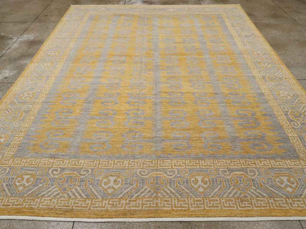 Modern East Turkestan Khotan Room Size Carpet, No.33406 - Galerie Shabab