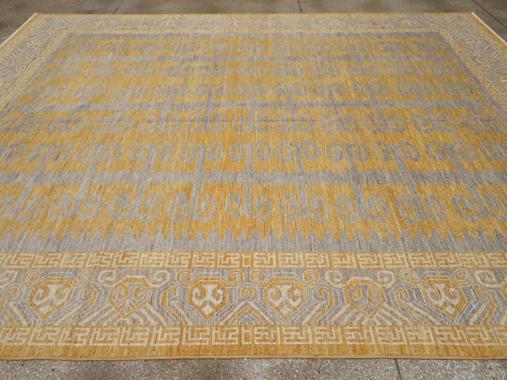 Modern East Turkestan Khotan Room Size Carpet, No.33406 - Galerie Shabab