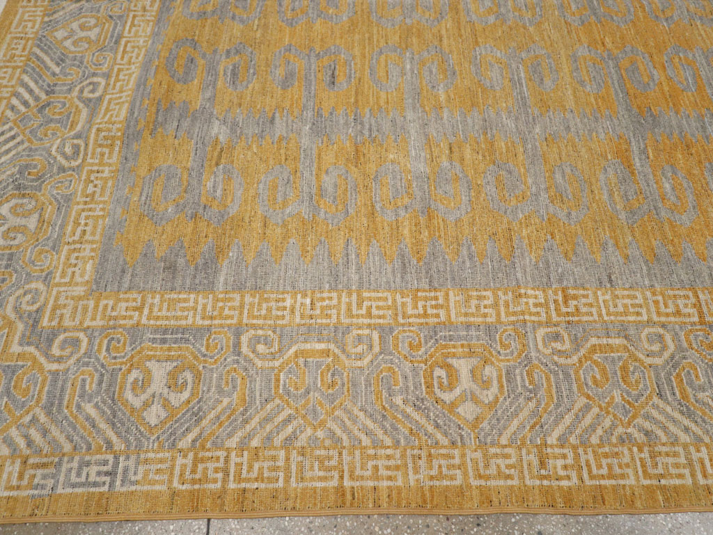 Modern East Turkestan Khotan Room Size Carpet, No.33406 - Galerie Shabab