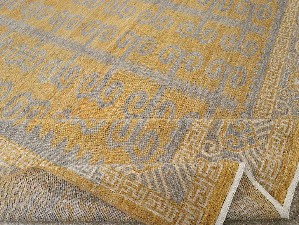 Modern East Turkestan Khotan Room Size Carpet, No.33406 - Galerie Shabab