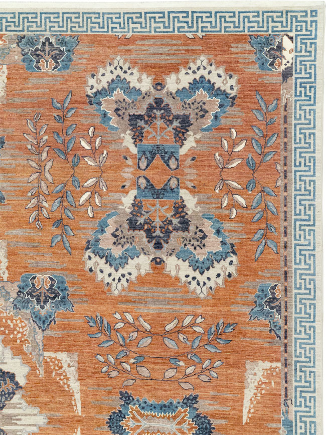 Modern East Turkestan Khotan Large Room Size Carpet, No.33407 - Galerie Shabab