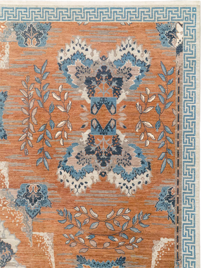 Modern East Turkestan Khotan Large Room Size Carpet, No.33407 - Galerie Shabab