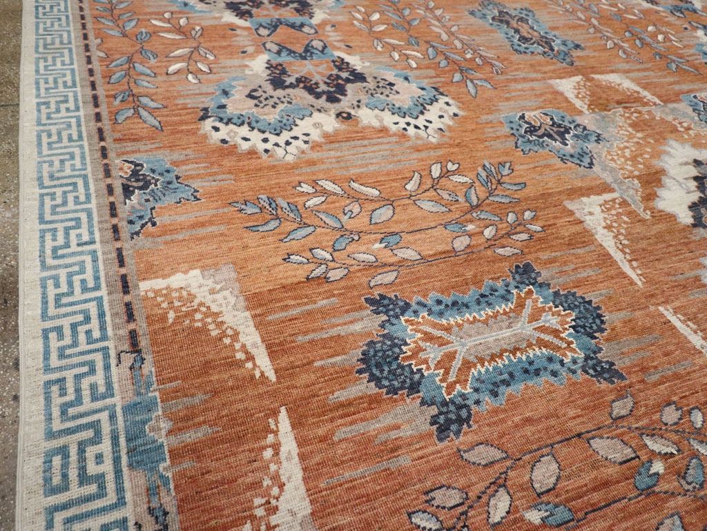 Modern East Turkestan Khotan Large Room Size Carpet, No.33407 - Galerie Shabab